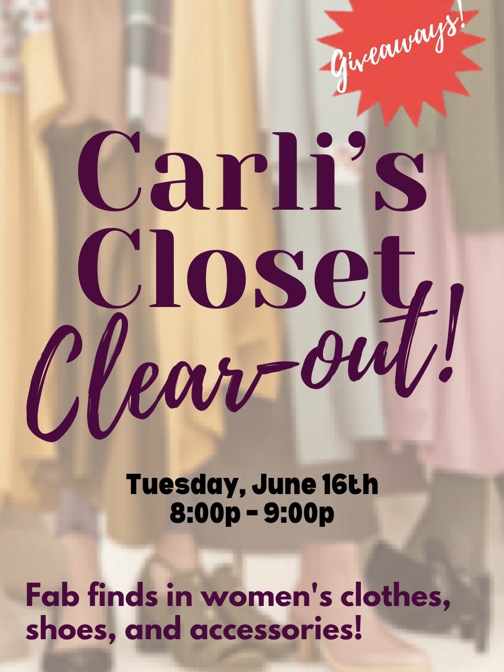My Very 1st POSH SHOW! Closet Clear-out! Everything Must Go!